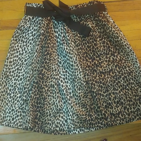 ANIMAL PRINT FULL SKIRT - Picture 2 of 4
